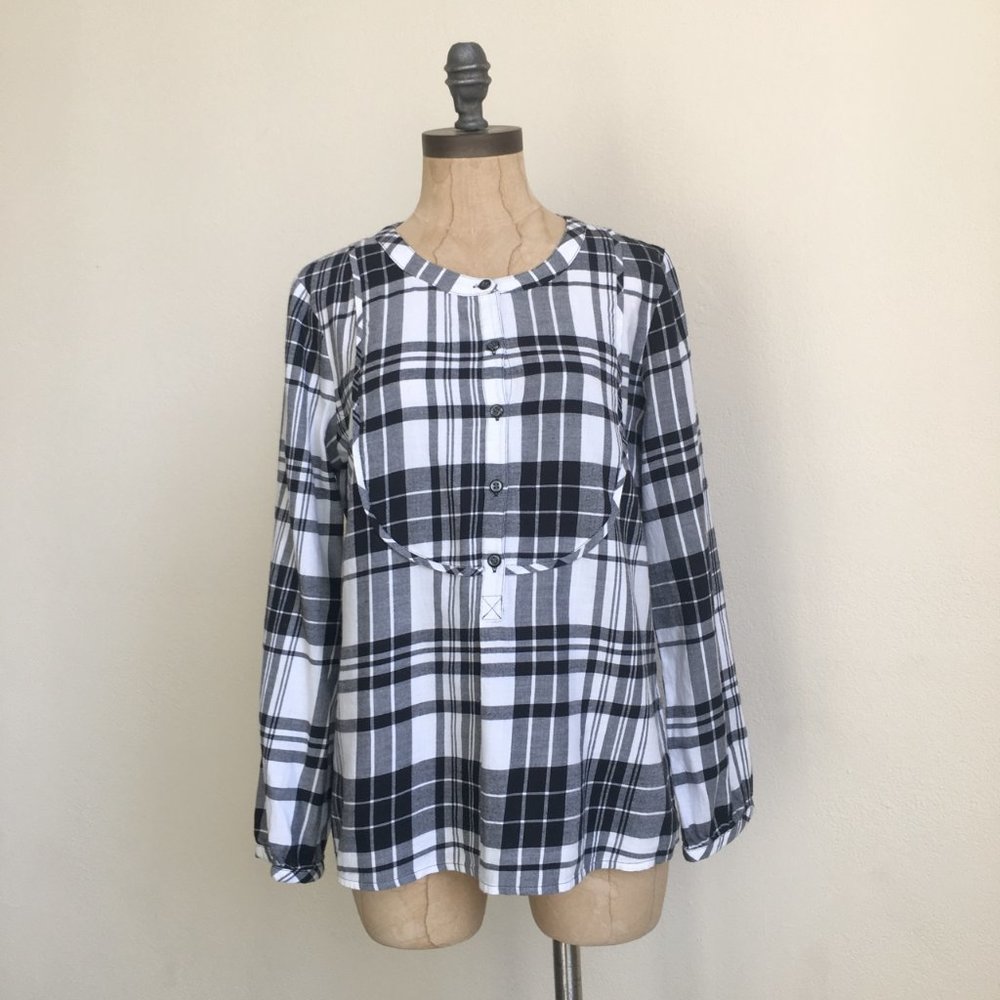 ELIOT PLAID LONGSLEEVE BLOUSE